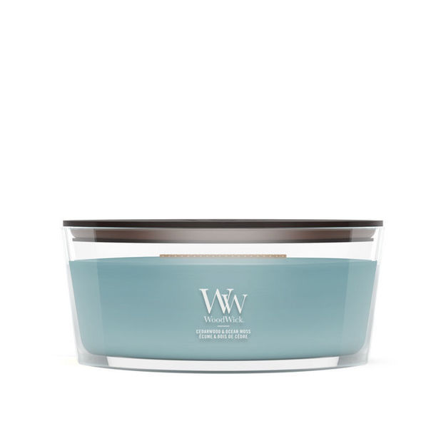 Afbeeldingen van Cedarwood & Ocean Moss Ellipse Geurkaars